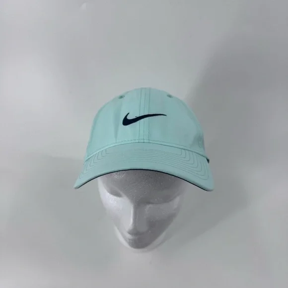 Nike Black and Green Legacy 91 flight weight Hat with Iconic Swoosh - Picture 2 of 6